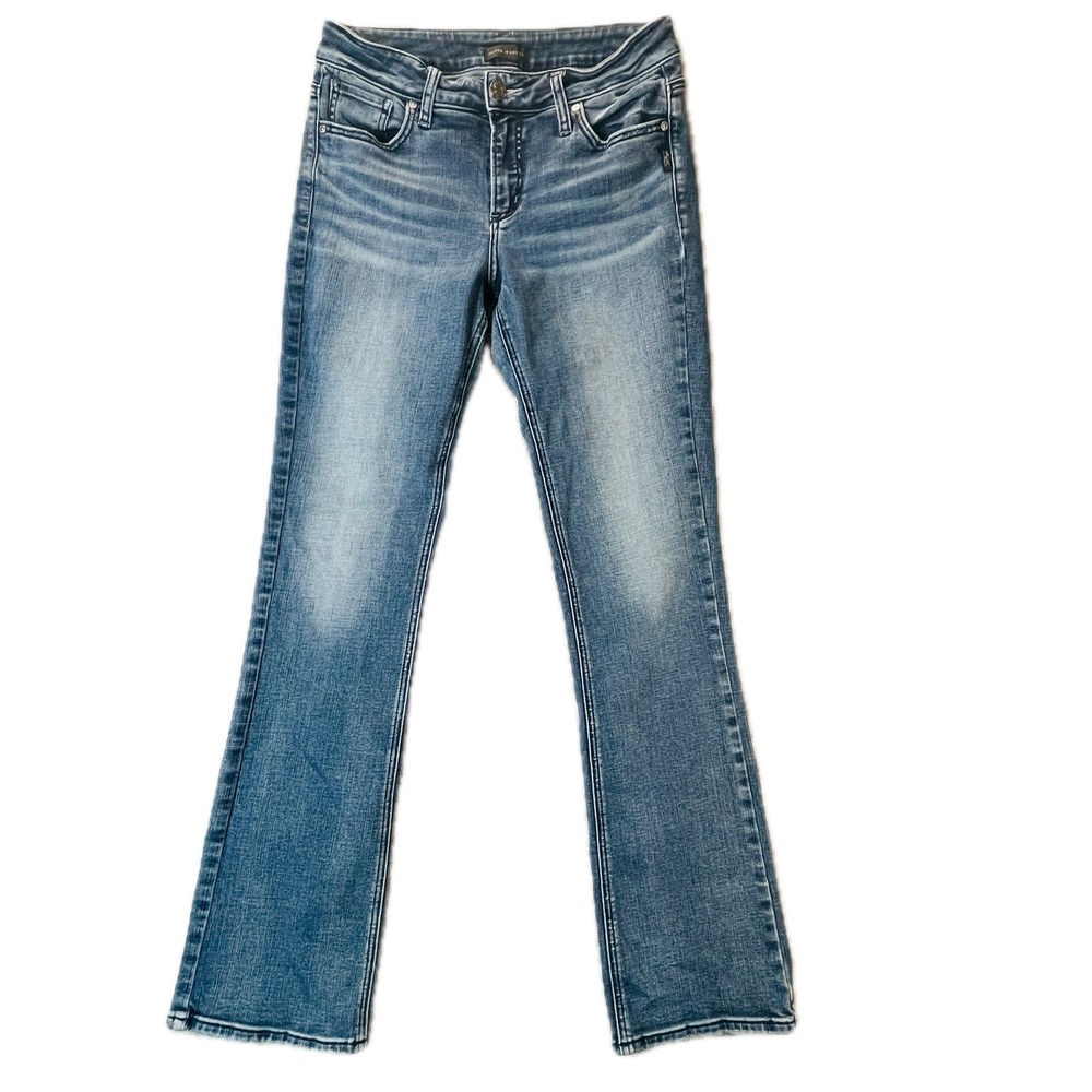 Silver Jeans Co Bootcut Jeans Womens Medium Wash Mid Rise Denim Blue 29x31.5